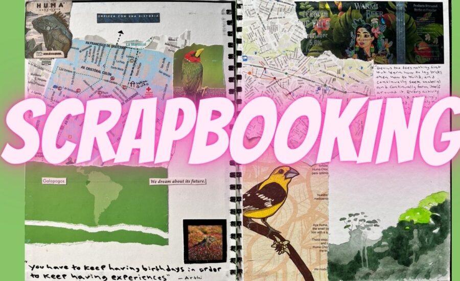 scrapbooking and nature journaling