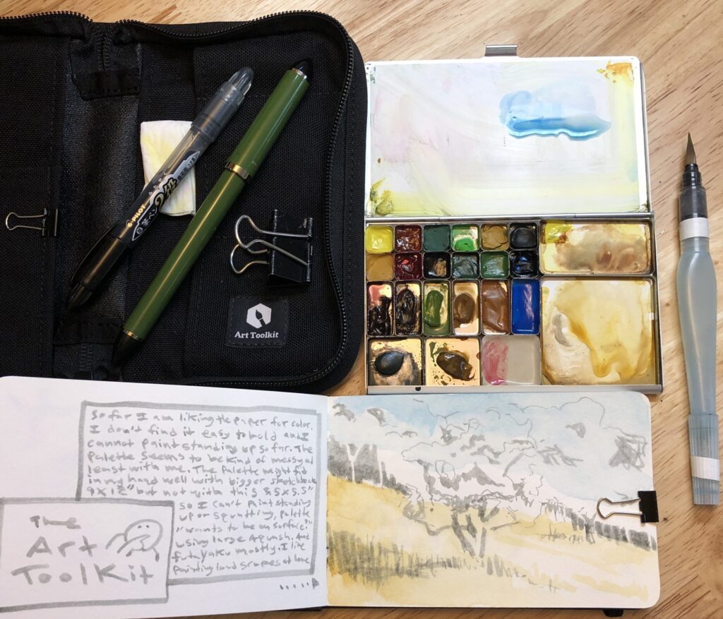 art toolkit with supplies