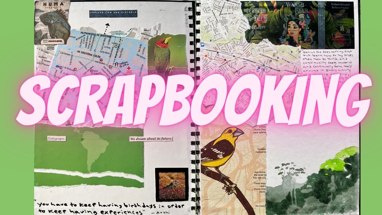 scrapbooking and nature journaling